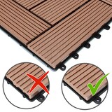 thumbnail of Casaria WPC Fliesen 11x Mosaik Terrakotta