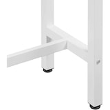 thumbnail of Helloshop26 - Mesa de bar mesa de bistró estructura de metal tablero de aglomerado mesa alta mesa de comedor 100 cm blanco 19_0000008