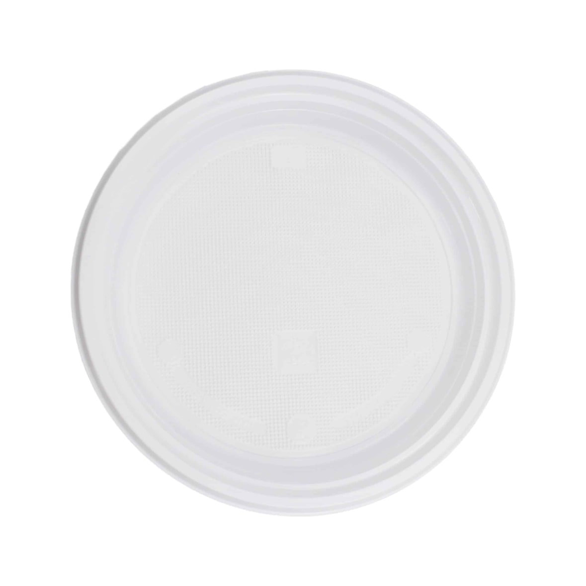 Commerline 800 Stück Ungeteilt Mehrwegteller Plastikteller Kunststoffteller