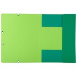 thumbnail of Exacompta  Cod. 56983E - Cartella 3 lembi con elastici Forever® cartoncino bicolore riciclato 380 g/mq - 24x32cm verde acqua - Confezione da  25 pz.