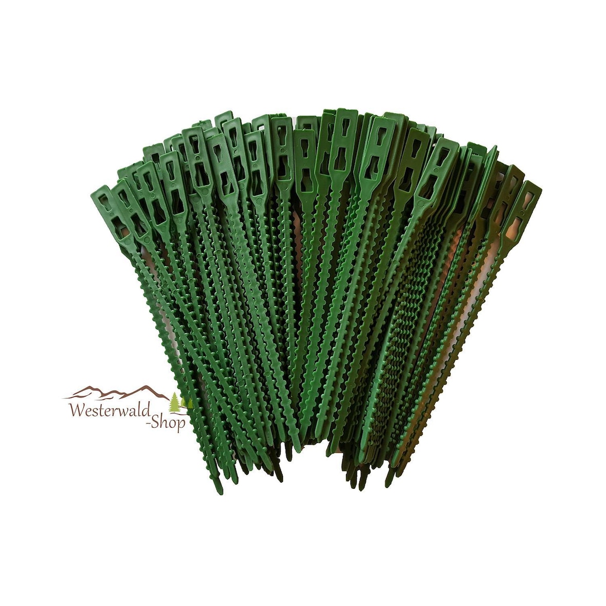 Pflanzenbinder 100 Stück Grün 130mm - Garten Bindebänder Rankhilfe Pflanzenclips Fixierer Set