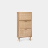 thumbnail of KLAST Zapatero estrecho en madera color natural y ratán natural Tahiti