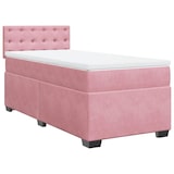 thumbnail of vidaXL Boxspringbett mit Matratze Rosa 90x190 cm Samt
