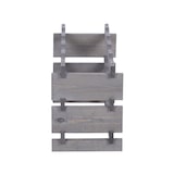 thumbnail of Weinregal VINOTECA FLEX PRO | HxBxT 37x46x28cm | 12 Flaschen auf 3 Ebenen | Massives Kiefernholz | Grau