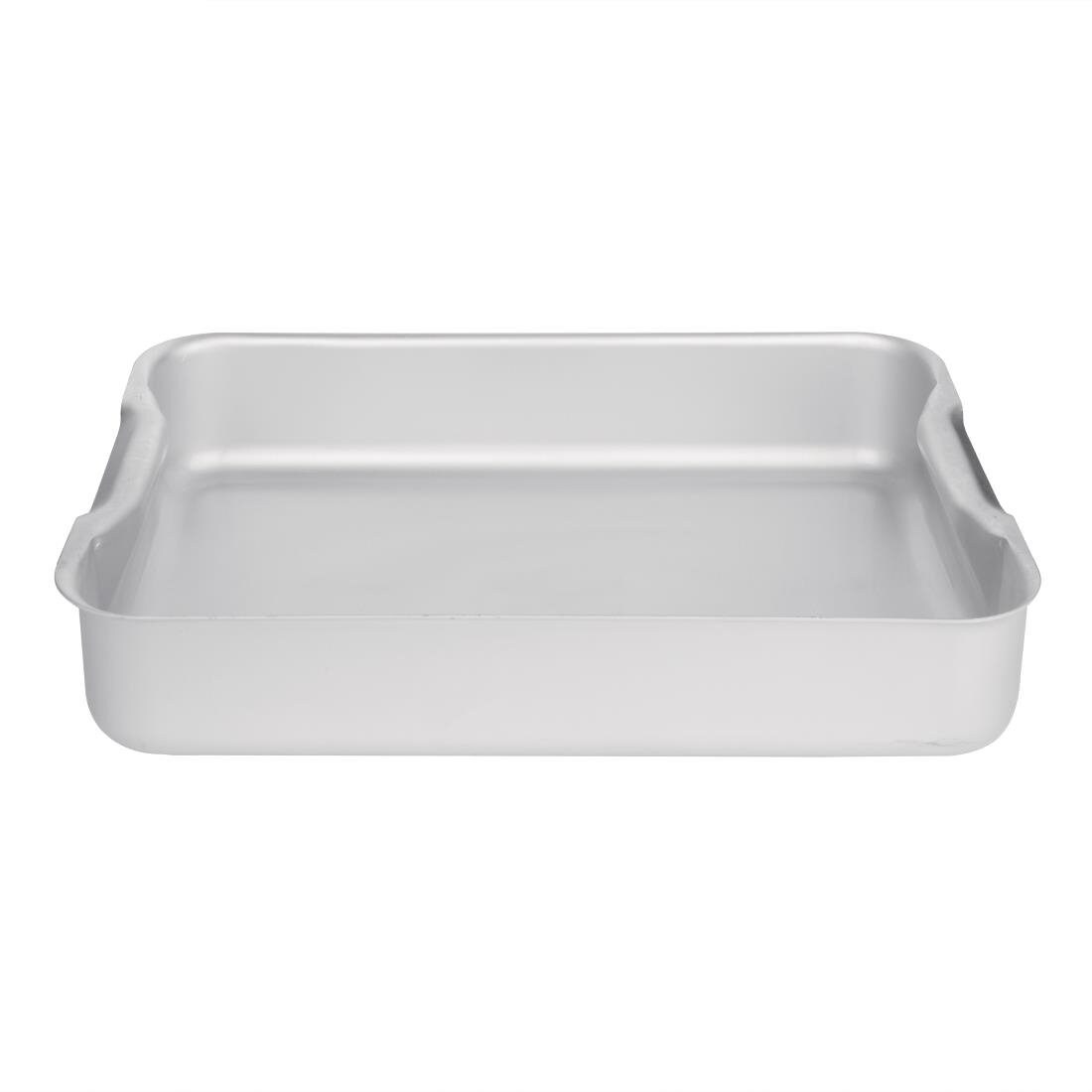 Bandeja para hornear 6,31 L en aluminio con asas integradas – 370 mm – Calor uniforme y resistente a la flexión – Vogue