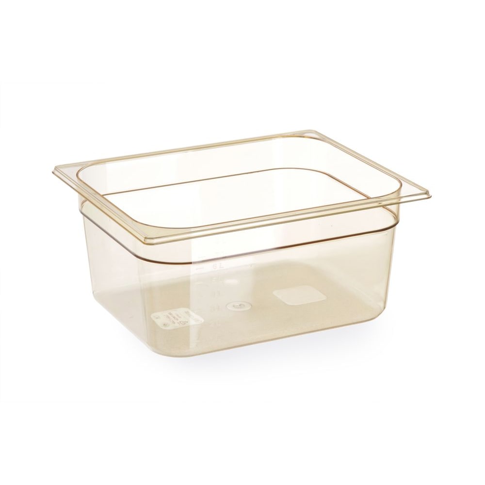 HENDI Gastronorm-Behälter 1/2, hochtemperaturbeständig, GN 1/2, 9L, Transparent, 325x265x(H)150mm