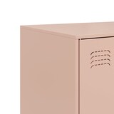 thumbnail of vidaXL Dressoir 67x39x107 cm staal roze
