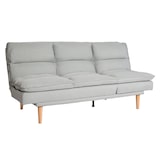 thumbnail of Schlafsofa HWC-M79, Gästebett Schlafcouch Couch Sofa, Schlaffunktion Liegefläche 180x110cm ~ Stoff/Textil mint-grau