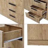 thumbnail of Helloshop26 - Guarda-roupa moderno para quarto peça de arrumação intemporal com 2 varões para pendurar roupa 4 prateleiras e 3 03_0006374