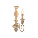 thumbnail of Applique Shabby Chic Cascina Bianco Tortora Vintage 1 Luce E14