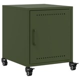 thumbnail of Tables de chevet 2 pcs vert olive 36x39x43,5 cm acier – Modèle Nature Nuit