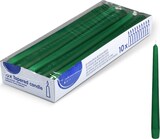 Ein Paket grüner Spitzkerzen.