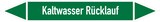 thumbnail of Rohrleitungskennzeichen Kaltwasser Rücklauf - 100x15 mm Folie selbstklebend