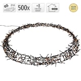 thumbnail of ECD Germany Lichterkranz Ø 58 cm 500 LEDs Warmweiß, IP44, beleuchteter Türkranz & Fensterkranz, Weihnachtsdeko Innen/Außen, Weihnachtsbeleuchtung