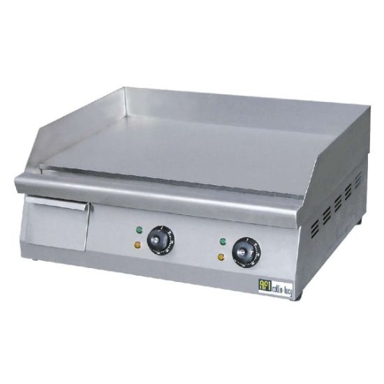 Plaque à snacker lisse 600x400mm 2 zones de cuisson 6 kW