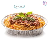 thumbnail of Alu-Schale, Menüschale, 830ml, ungeteilt, rund, 600 Stk, 18cm Ø, Höhe 4,3 cm