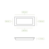 thumbnail of greenbox - Teller aus Zuckerrohr 26 x 13 cm, rechteckig, 500 St.