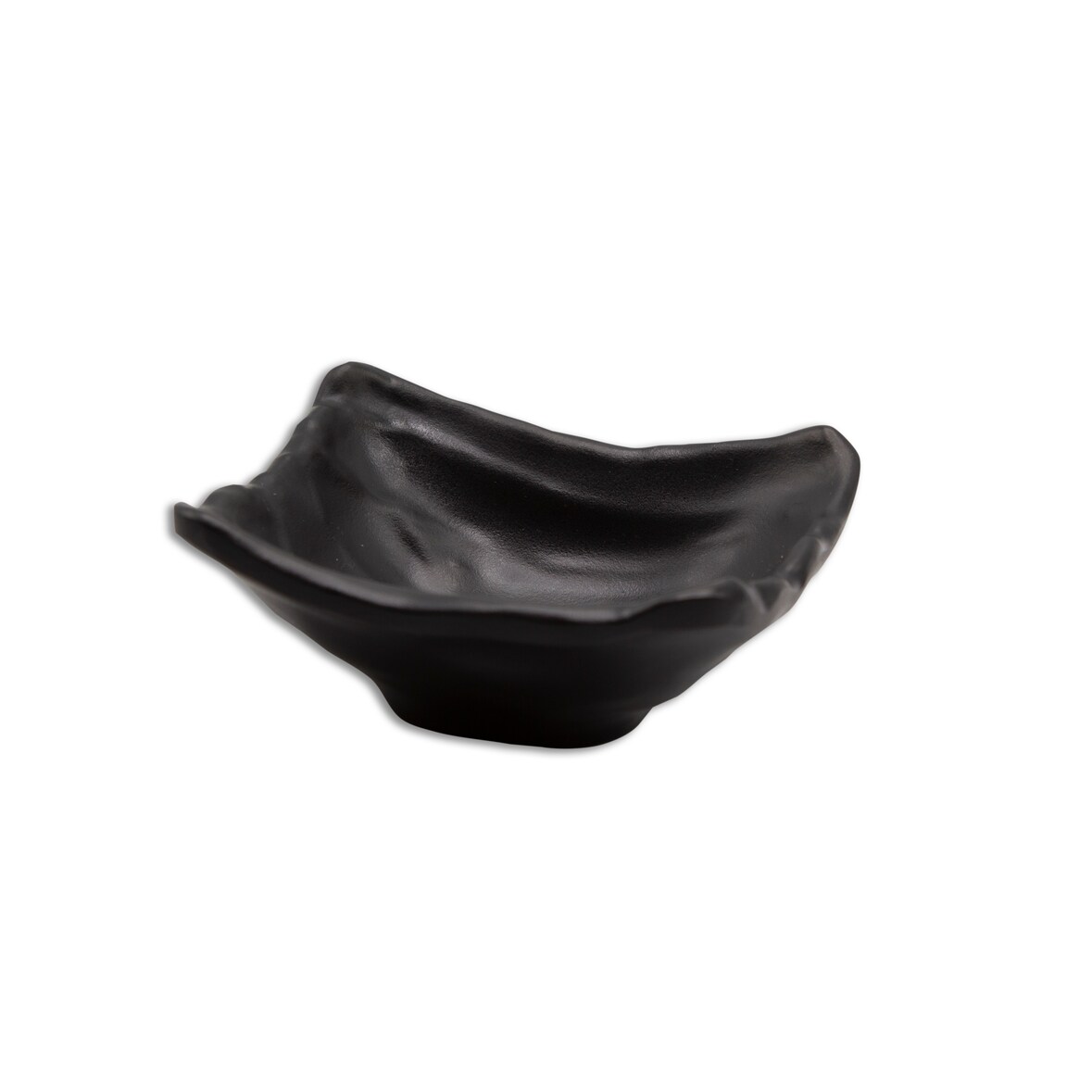 ADRIER - SRCTB9085-MBK - Pack de 24 Unidades - Colecao Terral - Bowl mini quadrado - 9 x 8,5 x 4 cm - Preto mate - Melamina