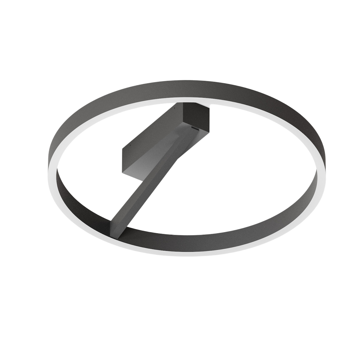 Gea Luce Criseide P/G LED-Deckenleuchte – 60 W, 3100 lm, 3000 K, dimmbar, Phasenabschnitt, Ausführung in seidenmattem Schwarz (Aluminium) –