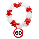 thumbnail of 60. Geburtstag Verkehrsschild Partyset Party Dekoration Geburtstag Jubiläum weiss rot Zahl