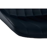 thumbnail of Set van 2 barkrukken Toni kunstleer zwart/Metaal mat wit