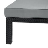 thumbnail of SVITA PEACH Gartenliege Sonnenliege Polsterauflage Klappbar Polyrattan Schwarz