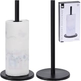 thumbnail of Küchenrollenhalter Küchenrolle Edelstahl 32cm Stehend Ständer Küche Papierhalter Schwarz