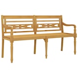 thumbnail of Helloshop26 - Panca da giardino mobili da esterno per patio mobili da terrazza con cuscino grigio 150 cm legno massello di teak 02_0011072