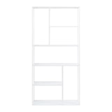 thumbnail of Helloshop26 - Zeitloses Design-Regal für Wohn-/Schlafzimmer freistehendes Aufbewahrungsmöbel 188 x 90 x 30 cm weißer Stahl 03_0011156