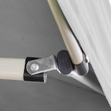 thumbnail of Gazebo plegable blanco de 3 x 2 pulgadas cubierto de PVC impermeable