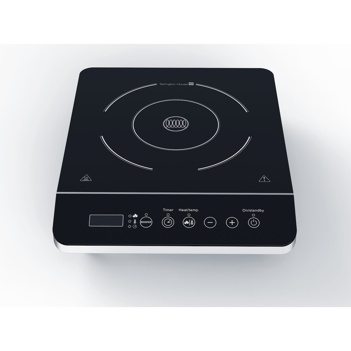 Tarrington House Table de cuisson à induction IC2020AB, Plaque en verre cristal, 35.6 x 29 x 6.3 cm, avec affichage LED, noir