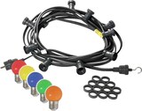 thumbnail of Illu- Party Lichterkette Außenlichterkette 10m schwarz 20 bunte LED Kugellampen