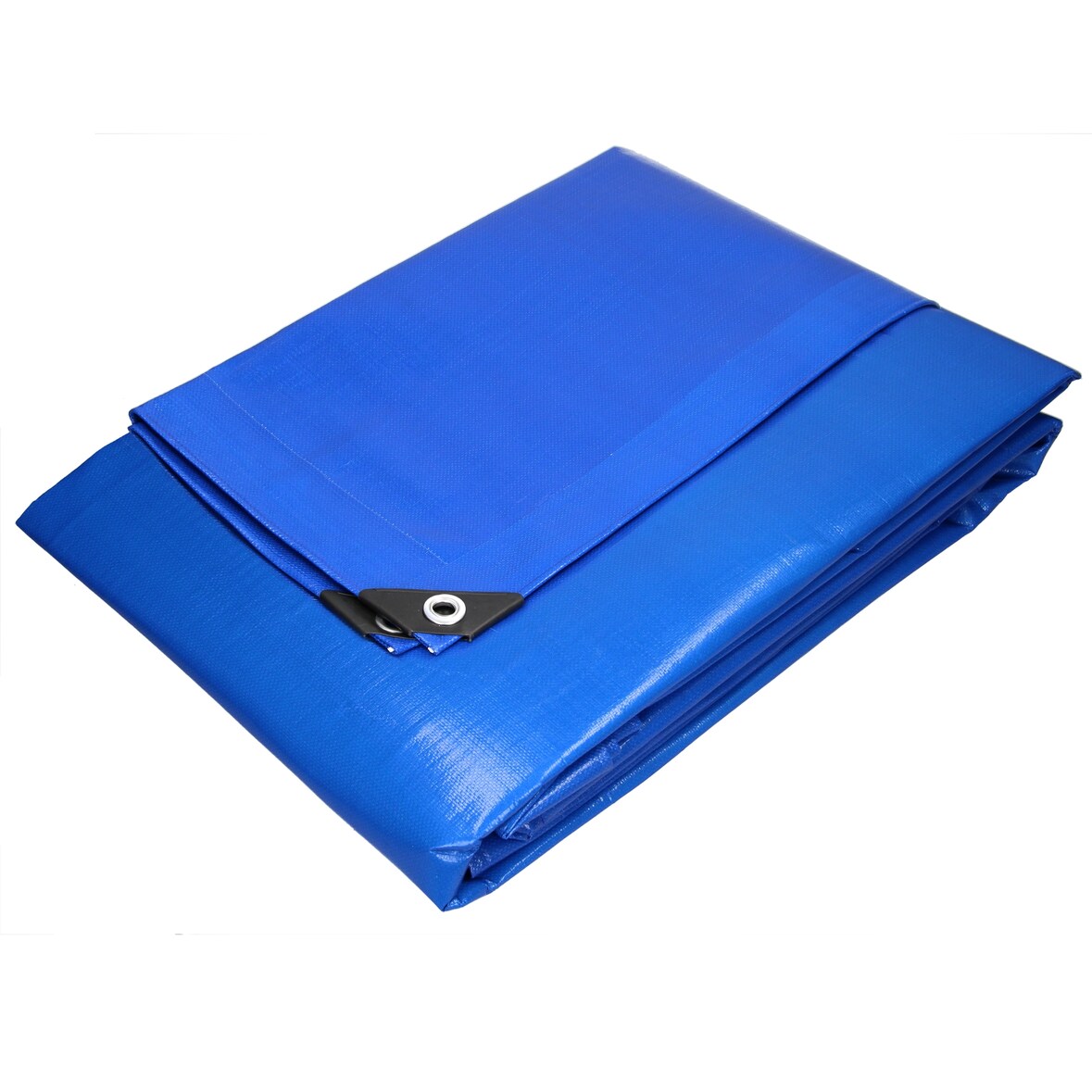 Abdeckplane mit Ösen 6x8 m 180g/m² Blau aus Polyethylen