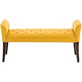 thumbnail of Chaise Longue Cleopatra Tapizado en Tela Amarillo/Antiguo oscuro