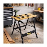 thumbnail of Etabli pliable Multiposition Charge 150kg - Table de travail portable Etau Réglage 20 à 35 cm Bricolage Sciage Ateliers INTEC