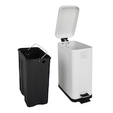 thumbnail of SVITA STM10 Mülleimer Treteimer Abfalleimer 10l inkl. Inneneimer Softclose-Deckel Weiß