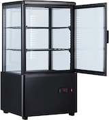 thumbnail of Getränke- und Gebäck-Kühlvitrine 58 Liter 4-seitig verglast schwarz +2/+10 °C 44,7x40x81,9h cm  Bullet points
