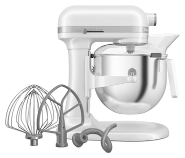 KitchenAid Robot de cocina 5KSM70JPXEWH, 6.6 L, 11 velocidades, con accesorios de 4 piezas, blanco
