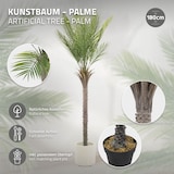 thumbnail of ML-Design – Künstliche Palme – 180 cm | tropische Kunstpflanze im Topf, Kunstbaum wie echt für Wohnzimmer & Büro