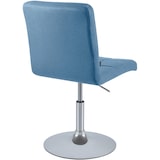 thumbnail of Chaise de salle à manger Ricky en tissu Bleu