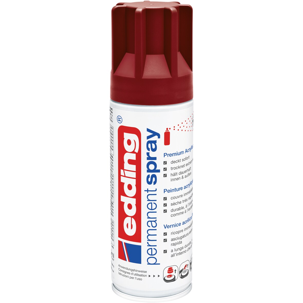 edding 5200 Permanentspray Premium Acryllack purpurrot matt 200 ml