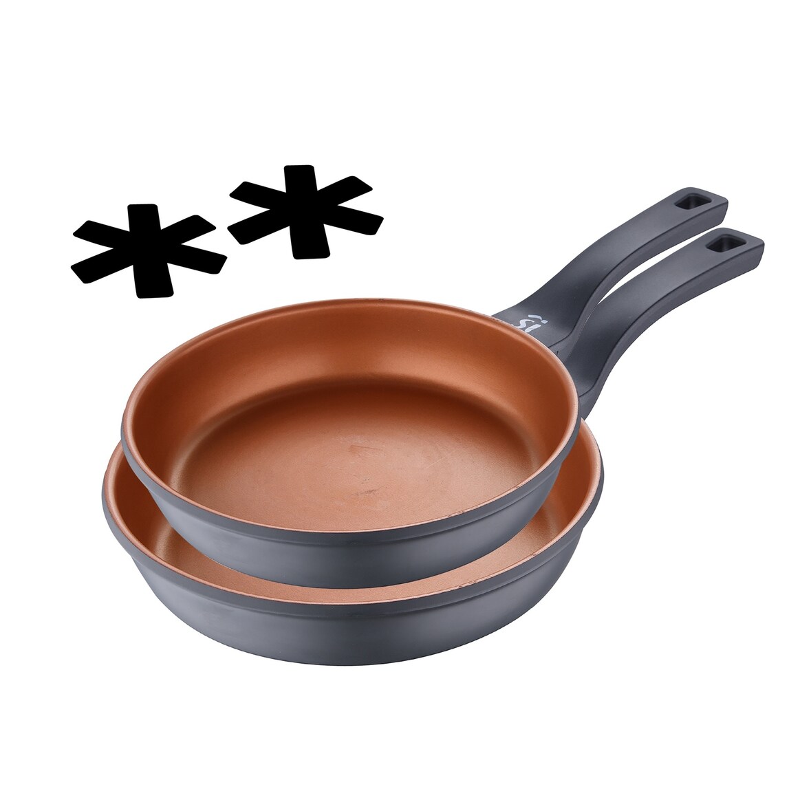 San Ignacio - Set mit 2 Bratpfannen Ø24Ø28cm mit Schutz Bronze