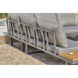 thumbnail of Salon de jardin 5 places bois d'acacia et aluminium gris anthracite  - MIYAKO