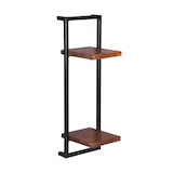 thumbnail of SIT Möbel Conjunto de prateleiras de parede|4 p.|Pavimentos em madeira de mangueira natural|Moldura sucata preta antiga|L95xP25xA75|09200-15