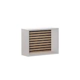 thumbnail of Möbelpartner Wandregal Zebra | HxBxT 30x40x16cm |  1x Würfelregal | Akustikpaneele Eiche/Weiß | Schweberegal Hängeregal von PROREGAL