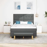 thumbnail of vidaXL Boxspringbett mit Kopfteil Dunkelgrau 200 x 160 cm Stoff