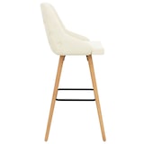 thumbnail of vidaXL Barhocker 2 Stk. Creme Samt