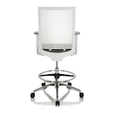 thumbnail of Arbeitsstuhl / Counterstuhl ASPEN WORK W Netzstoff transparent / Sitz Stoff grau hjh OFFICE