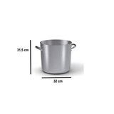 thumbnail of Olla De Aluminio Puro 99% Con 2 Asas Ø 32 Cm H 31,5 Cm 25 L Ballarini