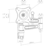 thumbnail of SpeaKa Professional Monitor-Wandhalterung 33 - 96,5 cm (13" - 38") mit Sicherungsbolzen & VESA-Adapt